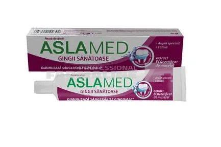 Aslamed Pasta de dinti gingii sanatoase 75 ml