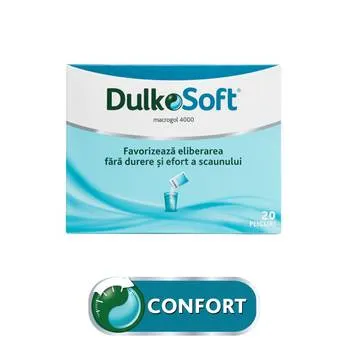 Pulbere pentru solutie orala Dulkosoft, 10g x 20plicuri, Sanofi