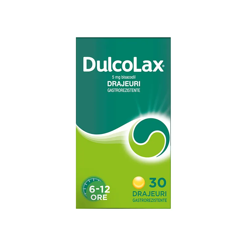 Dulcolax, 5 mg, 30 drajeuri gastrorezistente, Sanofi