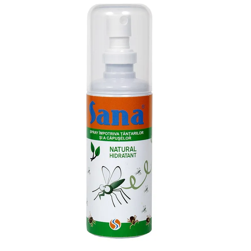 Spray impotriva tantarilor si capuselor, 100 ml, Sana