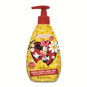 Sapun lichid cu capsuni Minnie, 300ml, Naturaverde