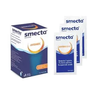 Smecta vanilie-portocala, 10 plicuri, Ipsen