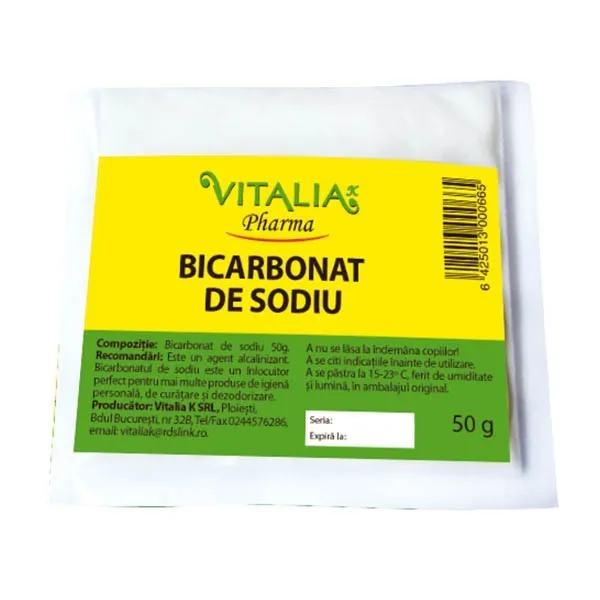 Bicarbonat de sodiu 50g - Viva Pharma