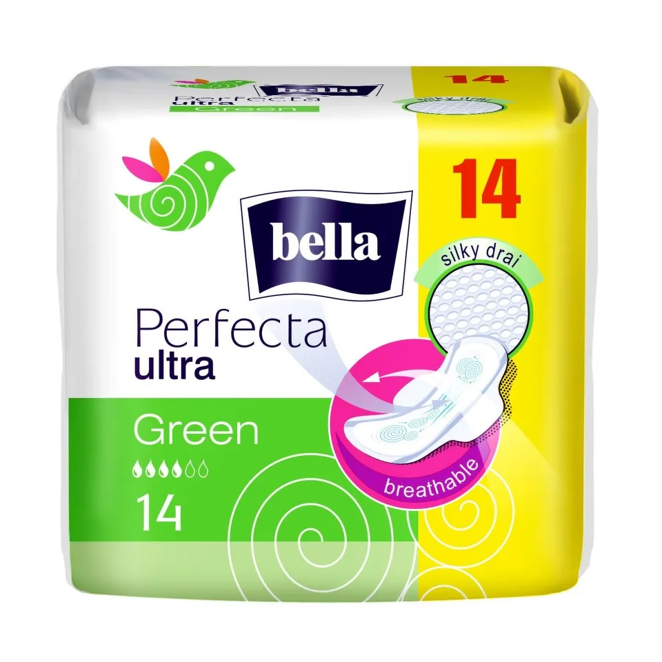 BELLA PERFECTA GREEN ABSORBANTE 14BUC