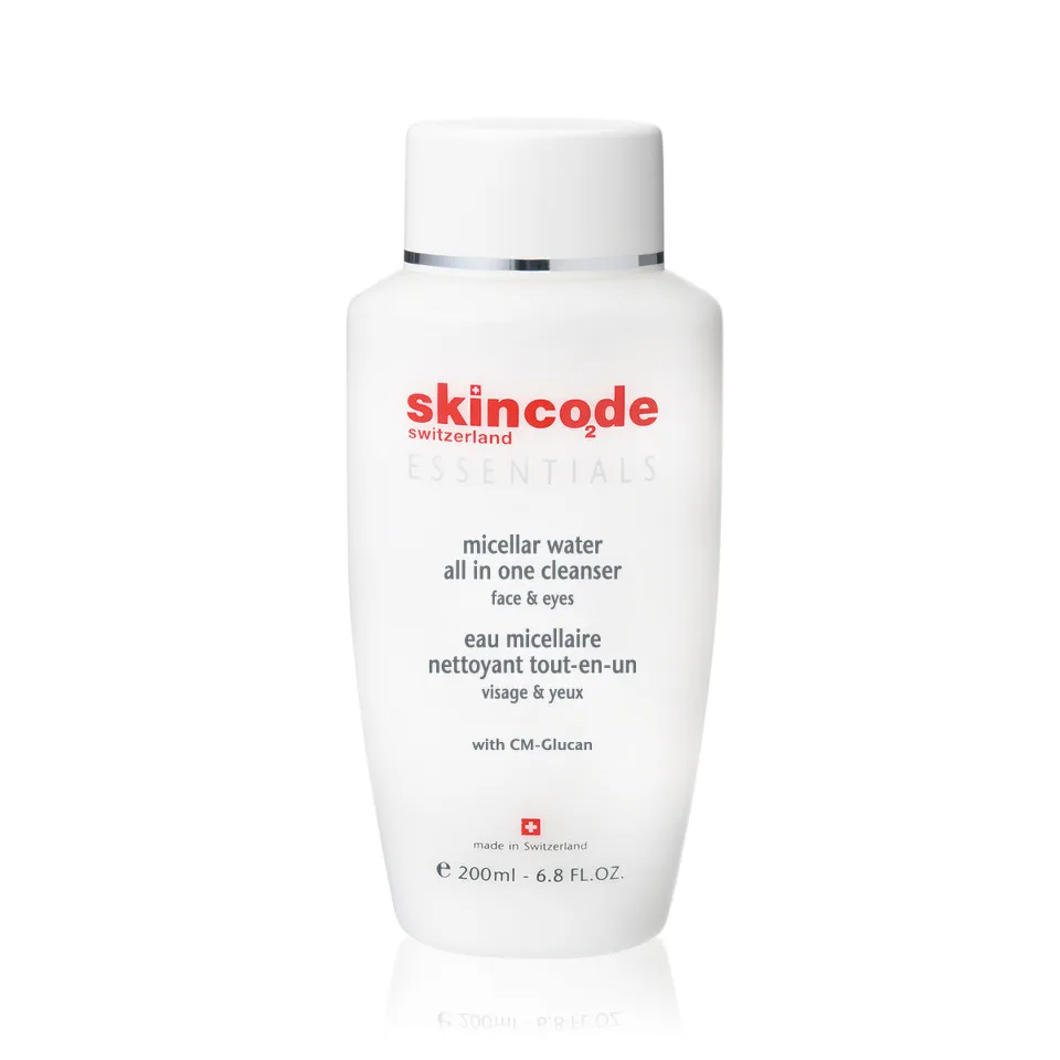 SKINCODE ESSENTIALS 1025 APA MICELARA 2 IN 1 DEMACHIANT PENTRU FATA SI OCHI 200ML