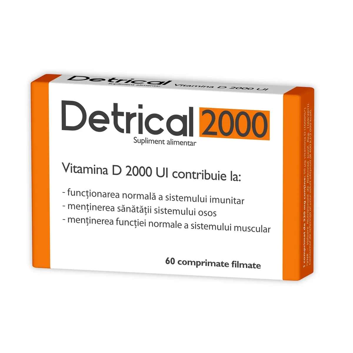 Zdrovit Detrical D3 2000IU x 60 comprimate