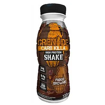 GRENADE CARB KILLA PROTEIN SHAKE SHAKE PROTEIC RTD CU AROMA DE CIOCOLATA FUDGE BROWNIE 330 ML