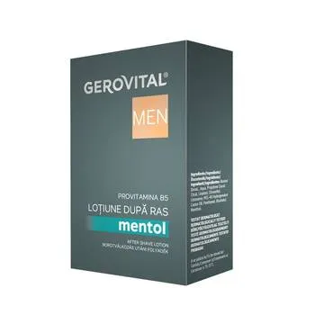 Lotiune dupa ras mentol Men, 100ml, Gerovital