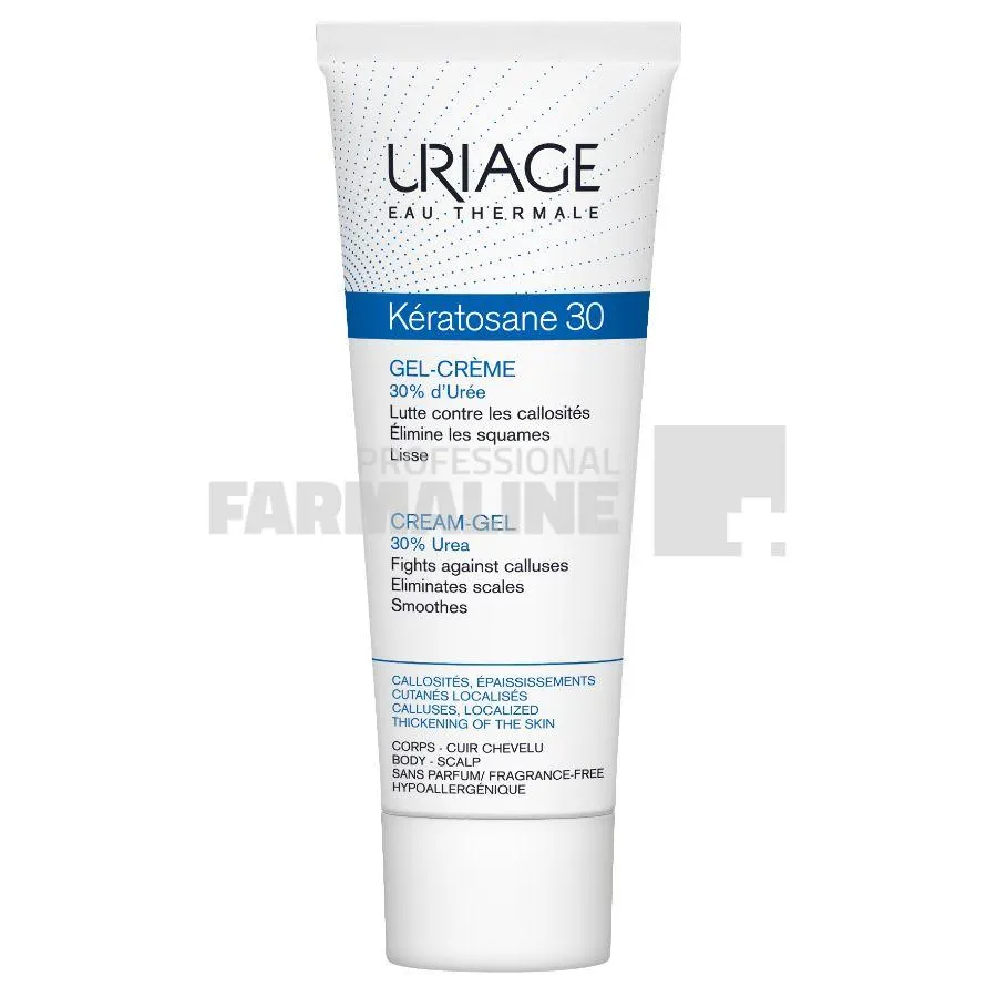 Uriage Keratosane 30 Gel - Crema pentru piele dura 75 ml