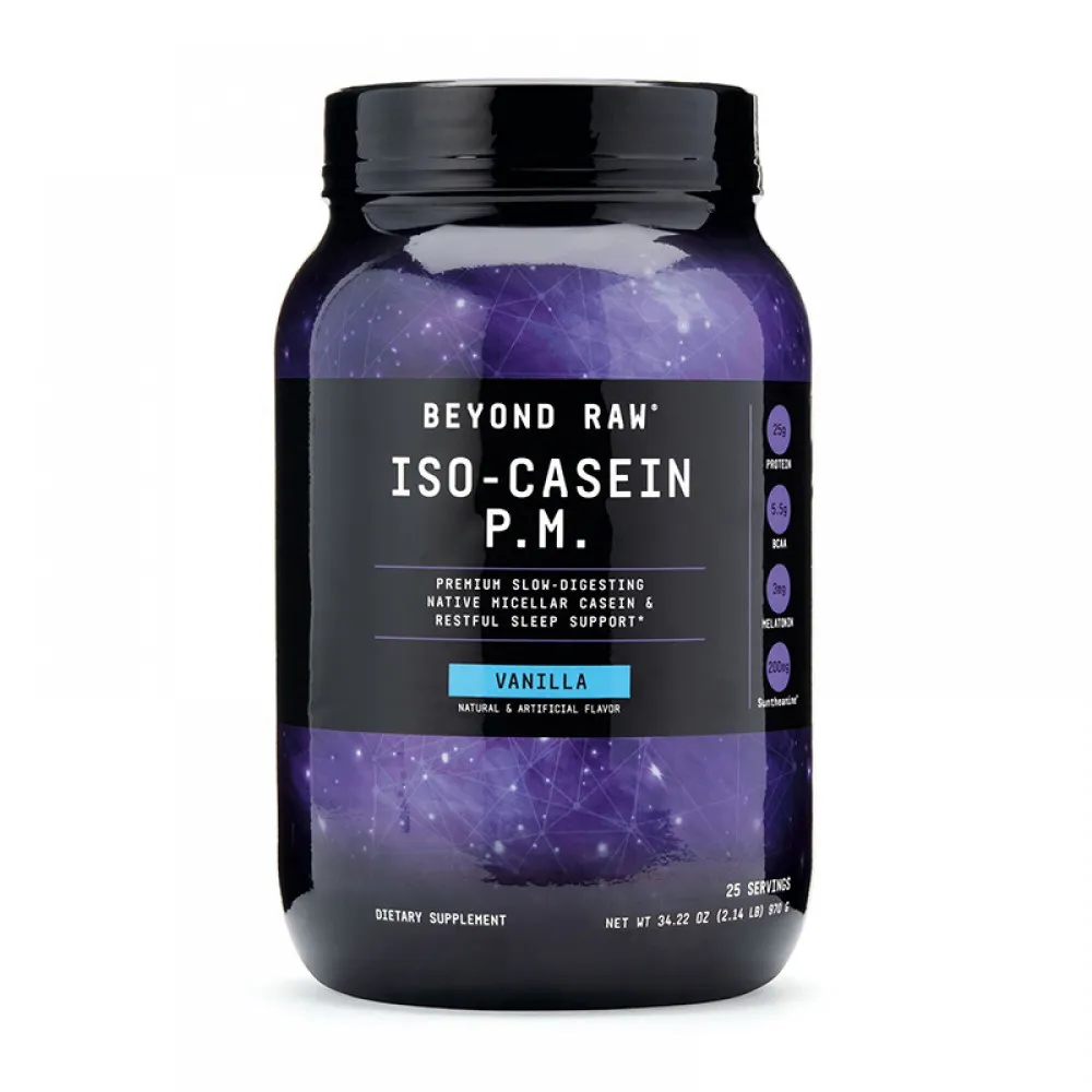 ISO-Casein P.M. Iso-Cazeina cu aroma de vanilie (970 grame), GNC Beyond Raw