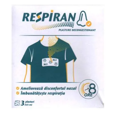 Respiran plasture decongestionant x 3buc