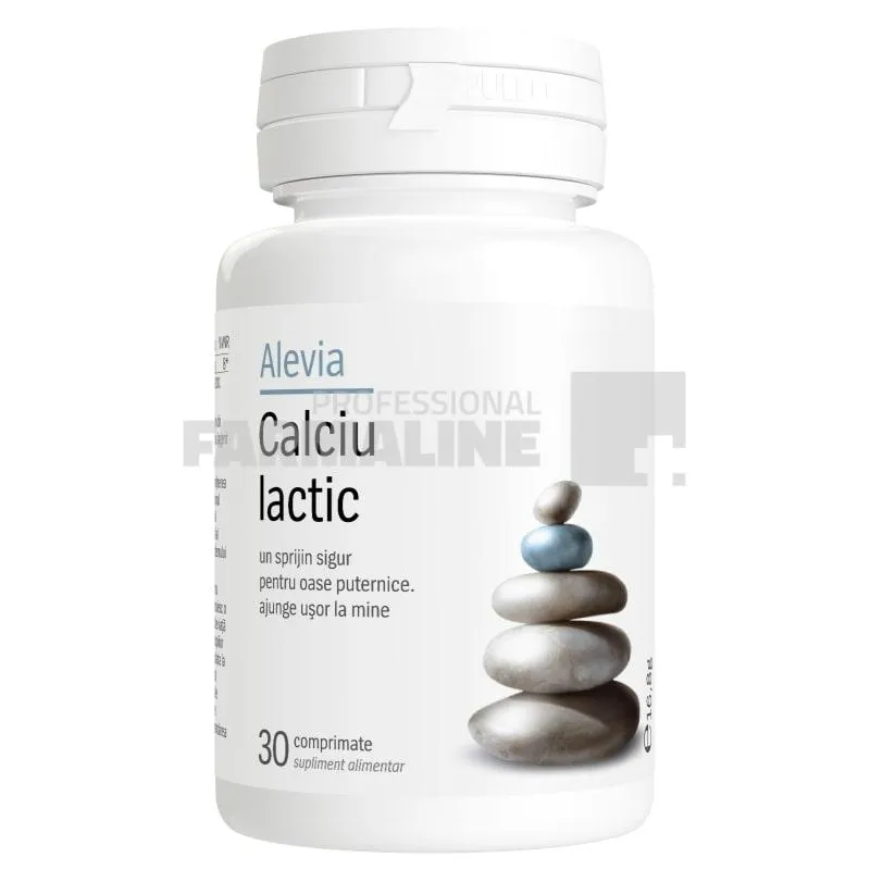 Alevia Calciu lactic 30 comprimate