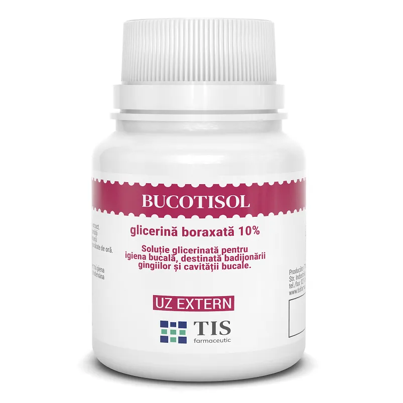 Bucotisol glicerina boraxata 10%, 25 ml, Tis Farmaceutic