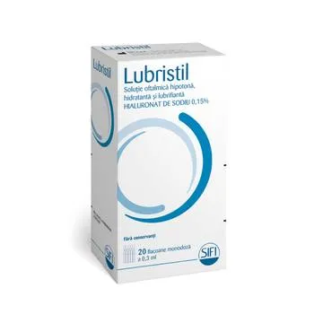 Lubristil Monodoze Solutie oftalmica 0.3ml, 20 bucati, SIFI