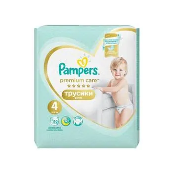 Scutece Pants Premium Care Nr.4 9-15kg, 22 bucati, Pampers