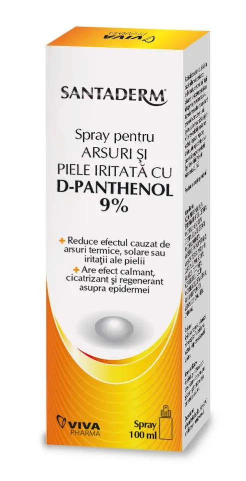 SANTADERM SPRAY CU D-PHANTENOL 9% 100ML