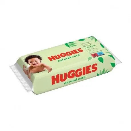 HUGGIES Servetele umede copii cu Aloe, 56 bucati