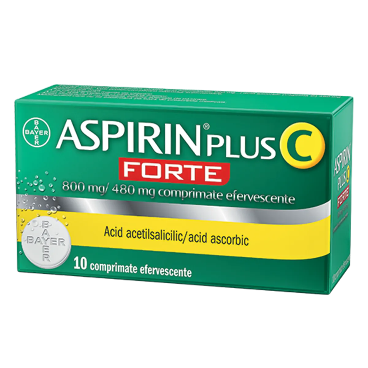 Aspirin Plus C Forte 800/480mg 10cp.eff