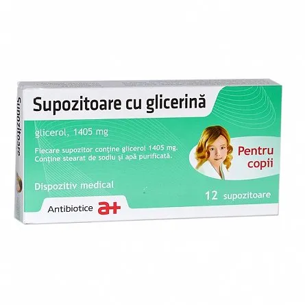 Supozitoare cu glicerina copii 1405mg  x 12sup ANT