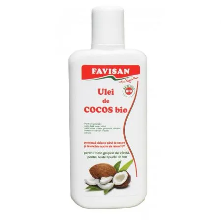 Ulei de cocos bio, 125 ml, Favisan