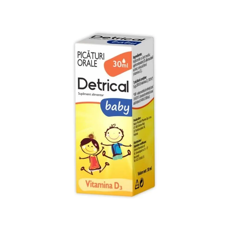 ZDROVIT DETRICAL D3 BABY X 30 ML PICATURI ORALE