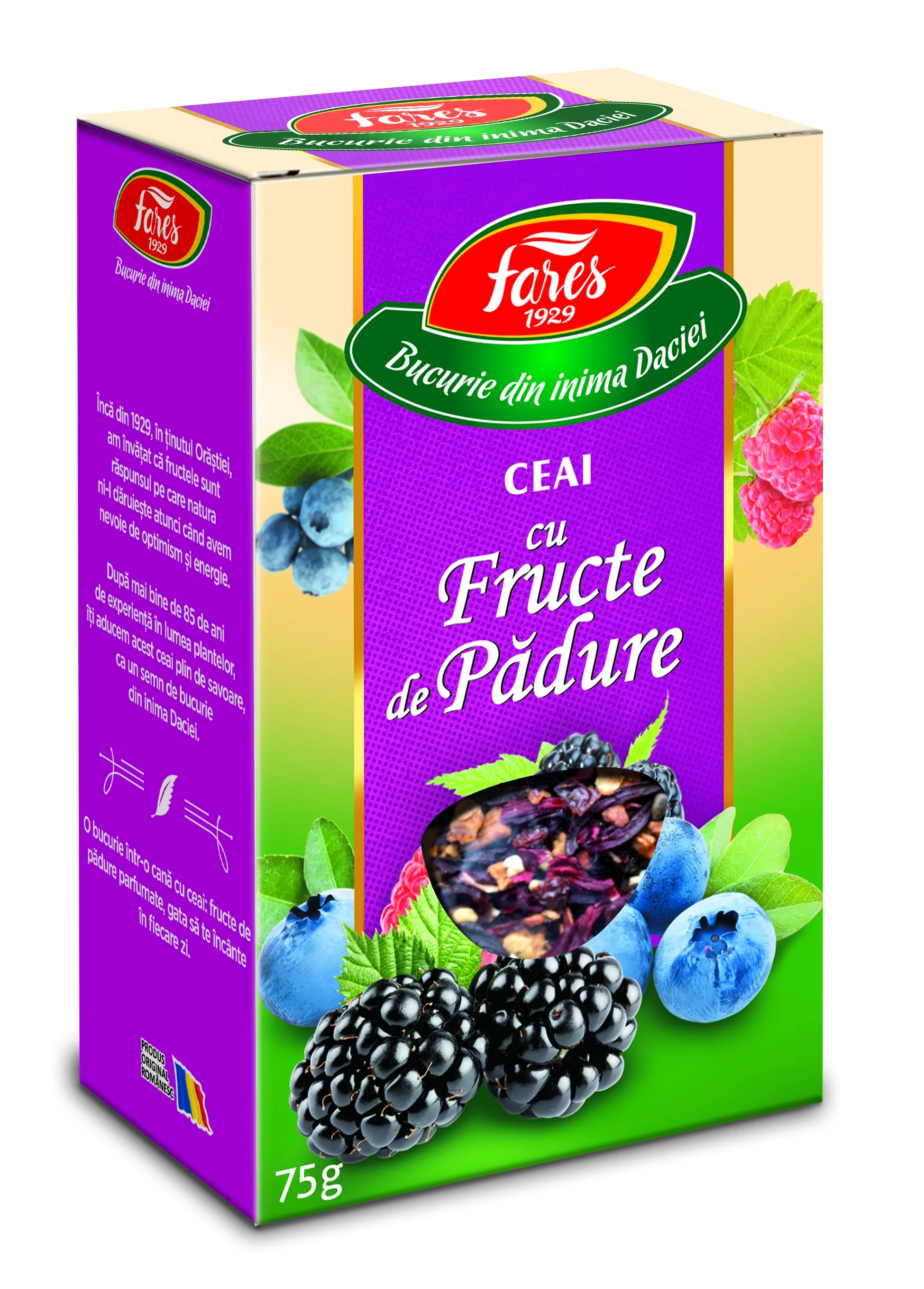 Ceai Aromfruct fructe padure x 75g(Fares)