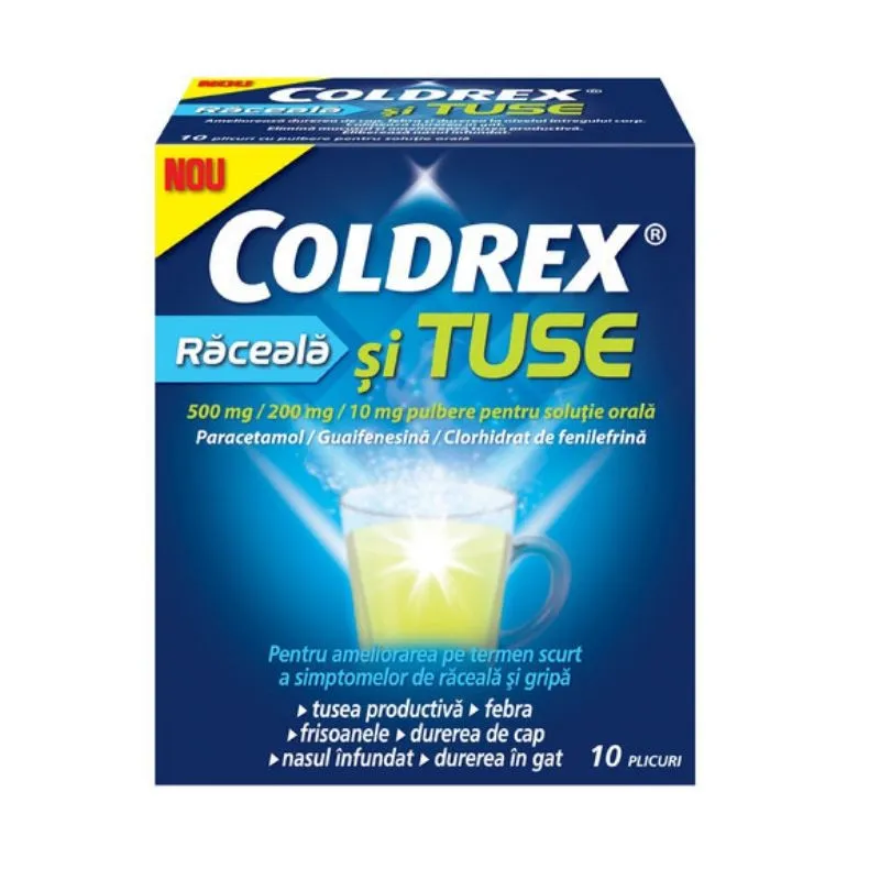 Coldrex Raceala + Tuse x 10 plicuri