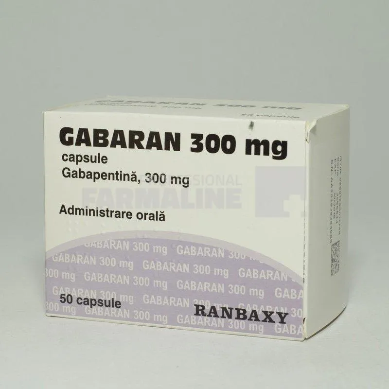 GABARAN 300 mg x 50 CAPS. 300mg RANBAXY UK LTD.- TERAPIA