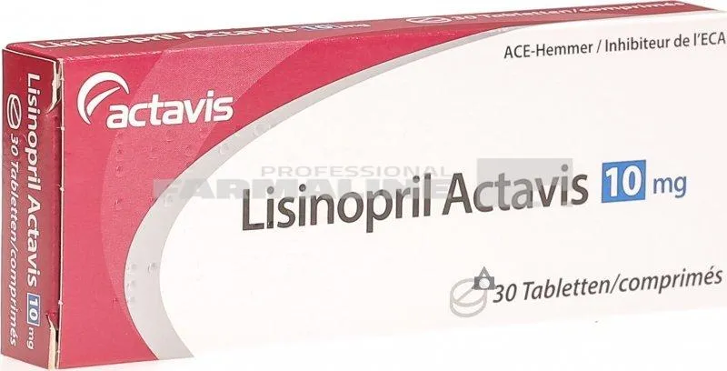 LISINOPRIL ACTAVIS 10 mg x 30 COMPR. 10mg ACTAVIS GROUP PTC EH