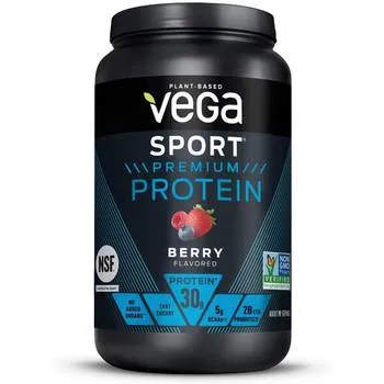 Proteina vegetala cu aroma de fructe de padure Sport Premium Protein, 801g, Vega