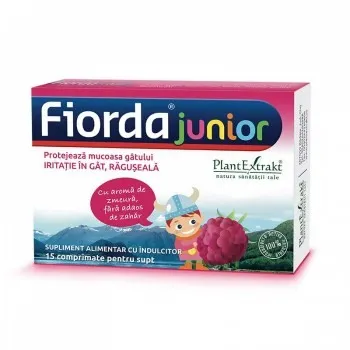 FIORDA JUNIOR ZMEURA 15 COMPRIMATE DE SUPT