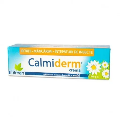 Calmiderm crema, ameliorarea iritatiilor si mancarimilor pielii, 40g