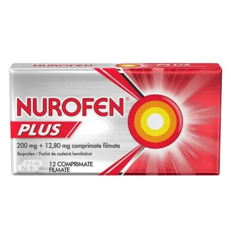 Nurofen Plus, 12 comprimate filmate, Reckitt Benckiser