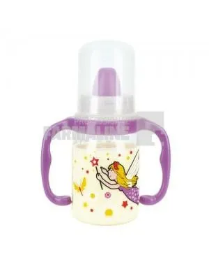 Baby Nova 46003 Biberon ''sa invatam sa bem'' cu manere 125 ml