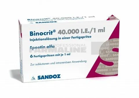 BINOCRIT 40000 UI/1 ml x 1 SOL. INJ. IN SERINGA PREUMPLUT 40000 UI/1 ml SANDOZ GMBH