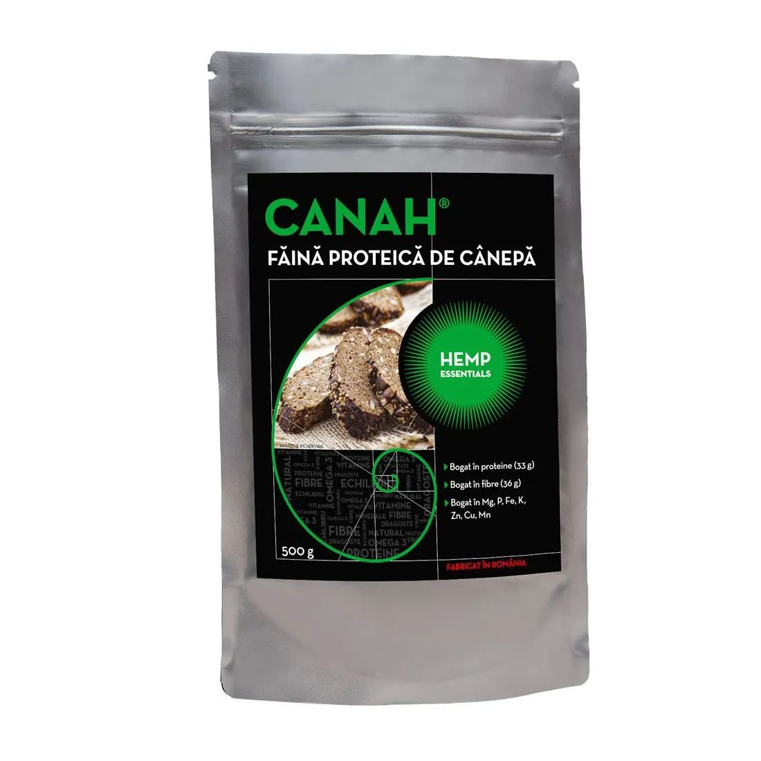 CANAH Pudra proteica canepa x 500g