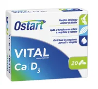 Ostart Vital Ca+D3 x 20 comprimate