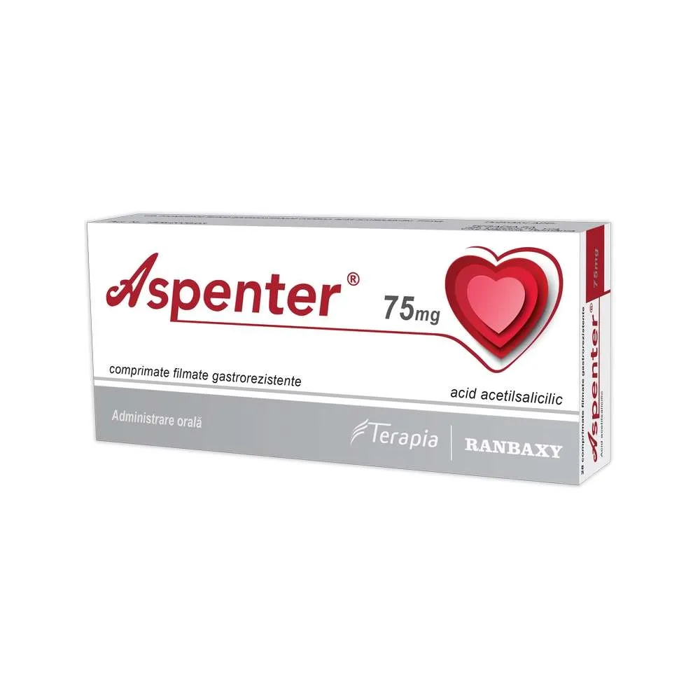 Aspenter 75 mg 28 comprimate