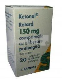 KETONAL RETARD x 20 COMPR. ELIB. PREL. 150mg LEK PHARMACEUTICALS - SANDOZ