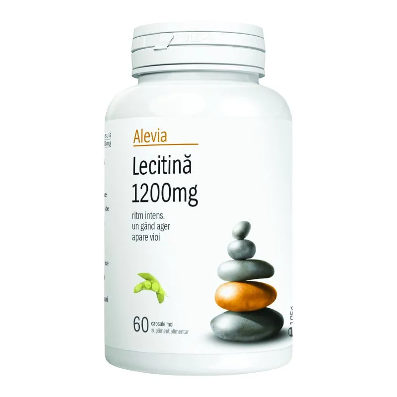 Lecitina 1200mg, 30 capsule, Alevia