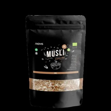 Musli bio cu cacao si cocos, 200 g, Niavis