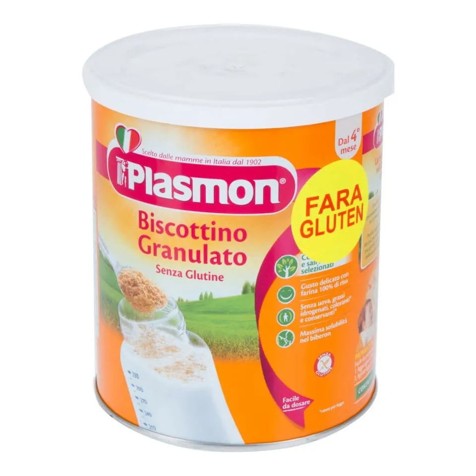 PLASMON BISCUITI GRANULATI FARA GLUTEN 4LUNI+ 374G