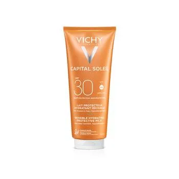 Lapte hidratant pentru protectie solara SPF 30 pentru fata si corp Capital Soleil, 300ml, Vichy