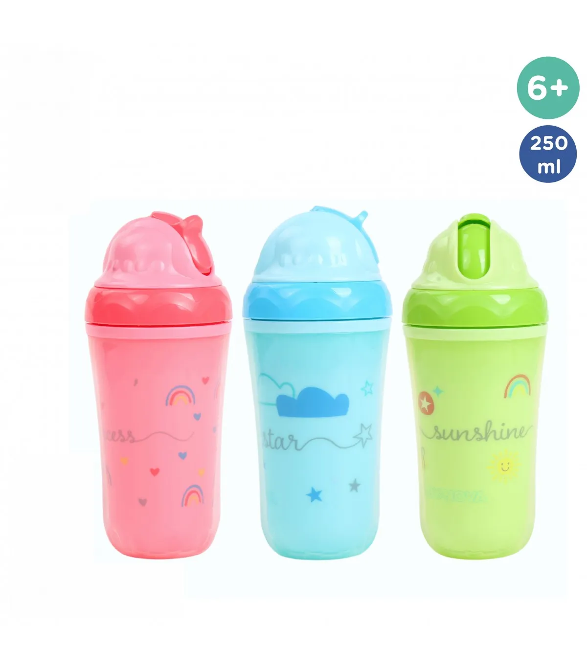 Baby Nova Pahar izotermic cu pai 6 luni+ x 250ml (cod 34114)