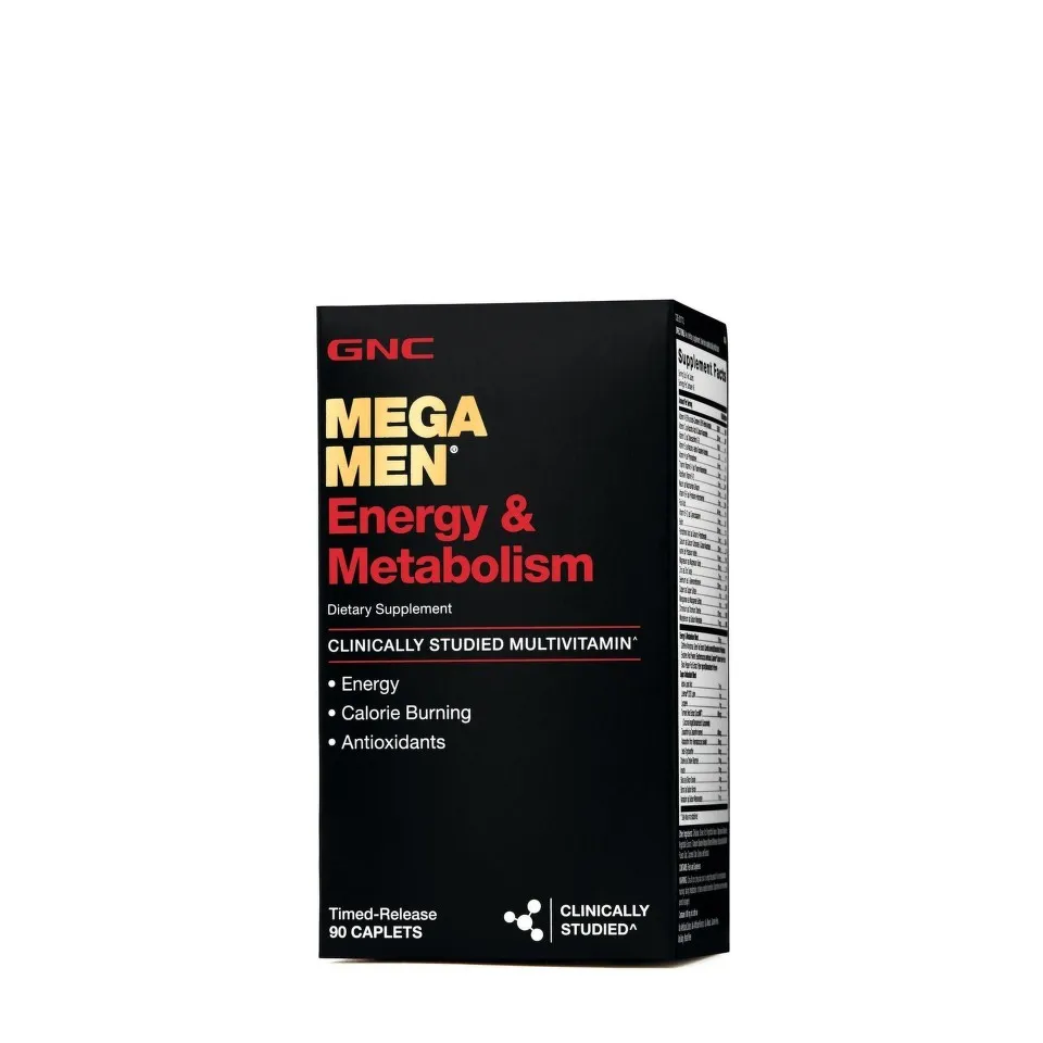 GNC MEGA MEN COMPLEX MULTIVITAMINE PENTRU BARBATI - ENERGIE SI METABOLISM X 90 TABLETE