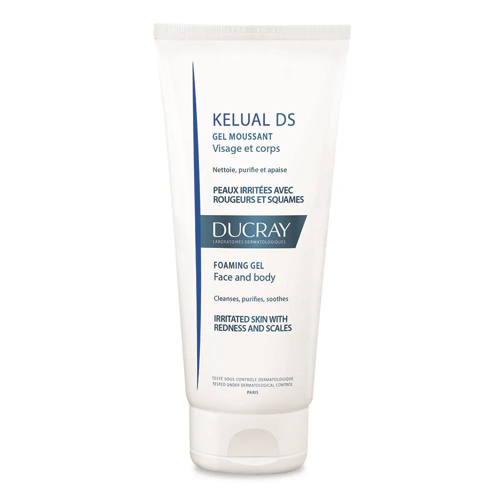 DUCRAY Gel spumant pentru pielea iritata cu roseata si scuame Kelual DS, 200 ml