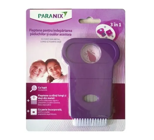 Paranix Pieptene pentru indepartarea paduchilor 3 in 1