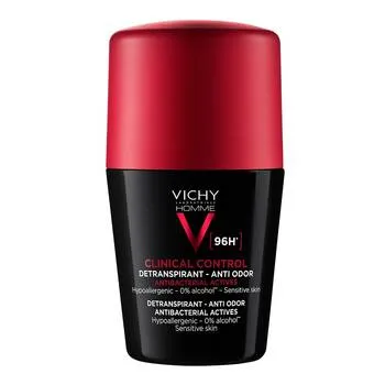 Deodorant Homme cu roll-on pentru barbati Clinical Control 96h, 50ml, Vichy