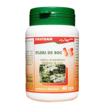 Flori de soc, 40 capsule, Favisan