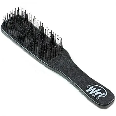 Perie de par pentru barbati Men Black Leather, Wet Brush